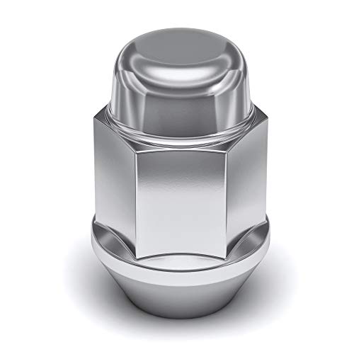 White Knight 1706S-20AM M12x1.25 Lug Nuts, Bulge Acorn Chrome Lug Nuts 12x1.25, Pack of 20, Steel - size: 20 Pack