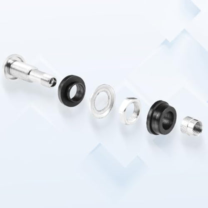 Valve Stem TR416, Metal Valve Stems, Bolt in Tire Valve Stem, High Pressure Valve Stems, Outer Mount Fits .453" and .625" Rim Holes (5 PCS) - size: 5 pack