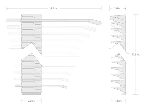 TEKTON Combination Wrench Set, 14-Piece | WCB95201 - size: 14-Piece (6-19 mm), style: Modular Wrench Organizer