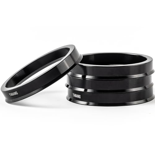 56.1 to 72.6 Black Hub Centric Rings (Pack of 4) Aluminium Alloy Wheel Center Rings Hubrings 72.6 to 56.1 ID=56.1mm OD=72.6mm - color: Black, size: 56.1 to 72.6