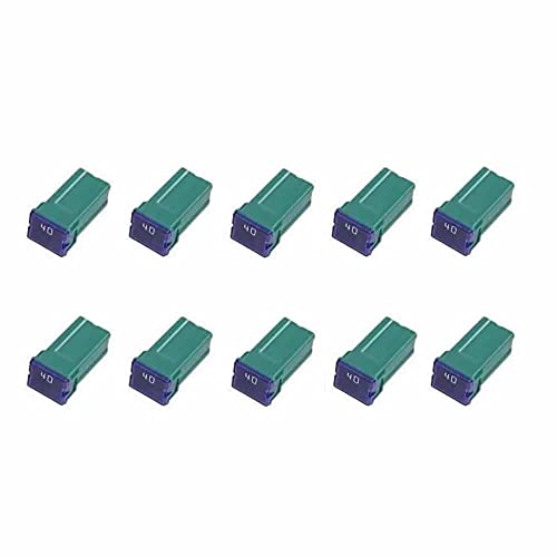 10 Pc Automotive Tall Profile JCASE Fuse 40 Amp Fuse Kit for Ford, Chevy/GM, Nissan, and Toyota Pickup Trucks, Cars and SUVs - style: 40 Amp