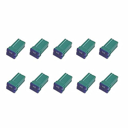 10 Pc Automotive Tall Profile JCASE Fuse 40 Amp Fuse Kit for Ford, Chevy/GM, Nissan, and Toyota Pickup Trucks, Cars and SUVs - style: 40 Amp