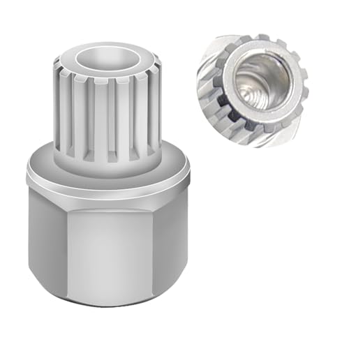 60/15PT Wheel Locking Nut Key Compatible with VW, Audi, Nut Removal - color: 60/15PT