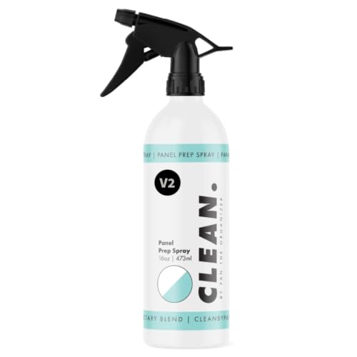 CLEAN. Panel Prep Spray V2 – 16oz Surface Cleaner for Coating Prep – Removes Oils, Polishes, Residue – Safe for Glass & Tint – Use Before Ceramic Coating or Sealant – Streak-Free Finish - size: 16 Fl Oz (Pack of 1)