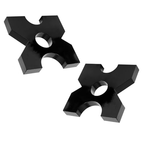 2 Pack Arbor Press Plate 20 T Shop Press Plates 7" x 7" x 1" AR400F Metal Material, H Frame Thickened 32 Ton Hydraulic Shop Press Plate Tool 5 Notch - size: 1 x 7 x 7 inch