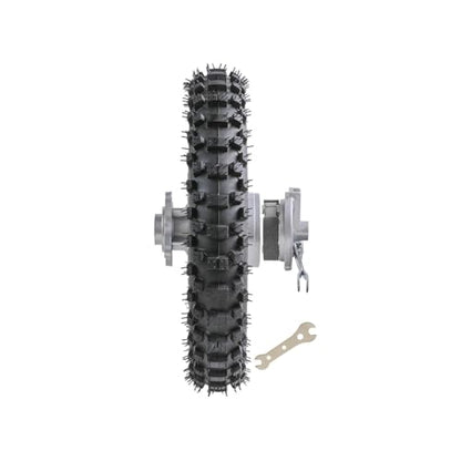 Rear Wheel 80/100-10 Tire Rim 1.6-10 Drum Brake Dirt Pit Bike KLX110 KX65 CRF70 - size: 80/100-10''