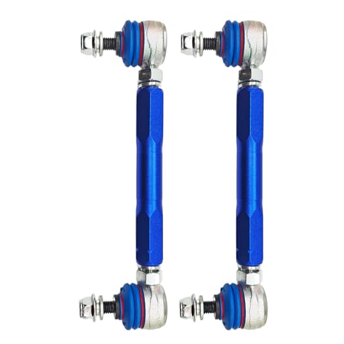 200mm-250mm Universal Adjustable Sway Bar End Links | M10 Stud with 12 mm Spacer Washer | Adjustable Sway Bar Links - size: 200MM-250MM