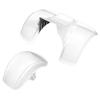 KUAFU Fender Kit Compatible with 78-85 ATC70 Mudguard Mud Flaps Fender - color: White, size: Front & Rear