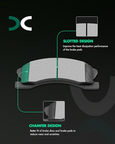 SCITOO Front Rear Ceramic Brake Pads Kits For Jeep Grand For Cherokee 99-04 - size: Front D945 & Rear D791