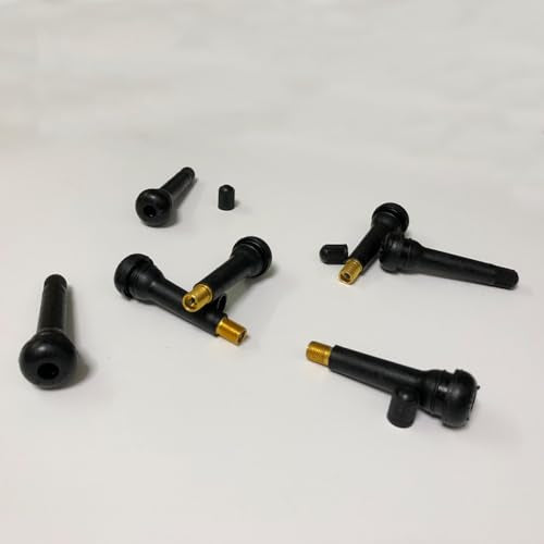 20Pcs TR418 Tubeless Valve Stems, Black Rubber Snap-in Valves Tubeless Tire Valve Stems Replacement for Tubeless 0.453 inches Rim Holes on Standard Auto Tires - size: TR418-20pcs