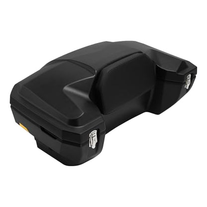 Green-L 96L Universal ATV Rear Rack Cargo Storage Box Trunk Luggage with Passenger Backrest Pad - size: #1-96L