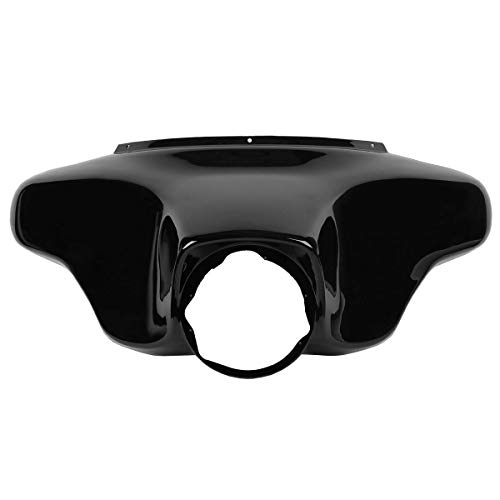 TCMT Batwing Outer Fairing w/ 8'' Clear Windshield Fit For Harley Touring Street Glide FLHX Electra Glide Ultra Classic FLHT FLHTC FLHTCU 1996-2013 - color: Black Fairing Set#2