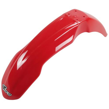 UFO PLAST Front Fender - Replacement Dirt Bike Front Mud Guard - Compatible with Honda CR125R/CR250R 2004-2007/CRF250R 2004-2009/CRF450R 2004-2008/CRF250X/CRF450X 2004-2017 (Red HO03632#070) - color: Red HO03632#070
