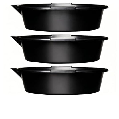 Oil Drain Pan 7-Quart Waste Automotive Fluid Change Container with Built-in Scale, Leak-Proof Spout and Splash Guard for Easy Car Maintenance