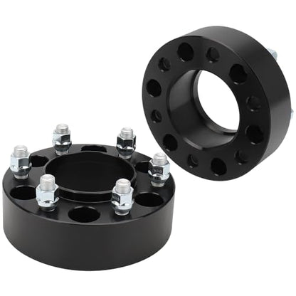 IRONTEK 6x139.7mm Wheel Spacers 2" Real Forged Spacers with 95.1mm Hub Bore M14x1.5 Studs Compatible for Lexus 2022-2023 LX600, for Toyota 2022-2024 Tundra/ 2021 Land Cruiser 6x5.5in to 6x5.5in 2PCS - size: 2"|6x5.5|2PCS