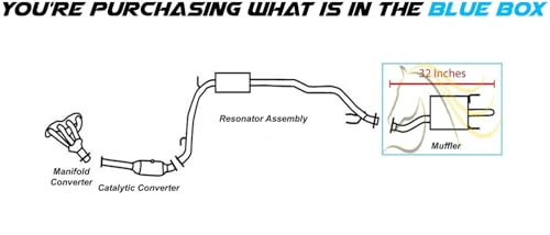 Exhaust Muffler for Honda Fit 2007-2008 1.5L