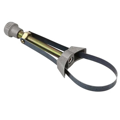 Oil Filter Strap Wrench Removal Tool – Auto Car Adjustable Oil Filter Remover Strap 60–120mm Diameter with Heavy Duty Cap Spanner Wrench, Tool for Truck, Car, fit for Honda Yamaha Suzuki, 1pc