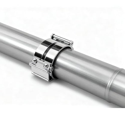 1 Set Stainless Steel Exhaust Pipes for 2008-2010 Ford F-250 F-350 F-450 Super Duty 6.4L V8 4" Powerstroke Diesel - size: for 2008-2010 F-250 F-350 F-450