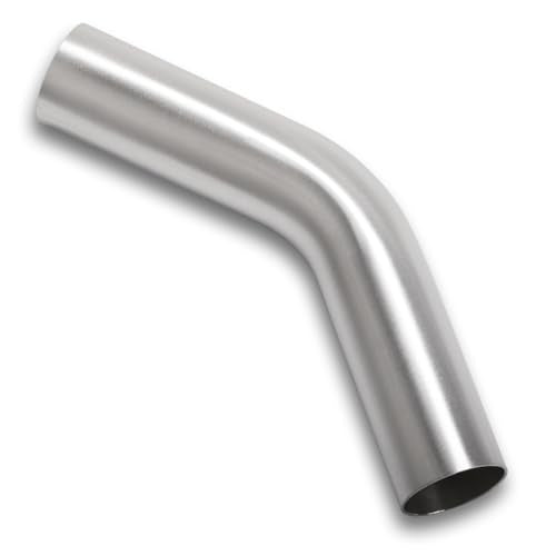 45 Degree Elbow 1.75 Inch 45mm OD Aluminum Intercooler Pipe Piping Air Intake Tube, 1.5D Radius, Brushed Finish - color: 45 Degree - 1PC, size: OD: 1.75" (45mm)