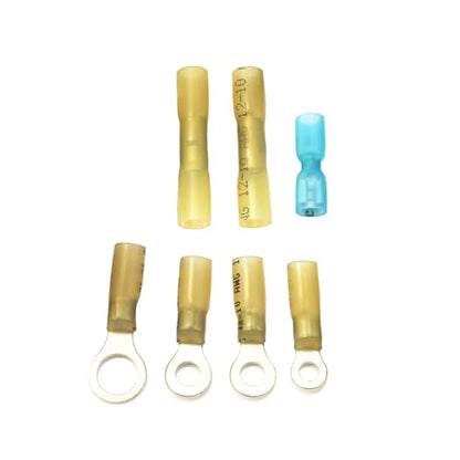 Electric Fan Wiring Kit Electric Fan Relay Kit with Thermostat Radiator Fan Sensor Switch Electric Cooling Fan Thermostat Kit Temperature Sensor Switch 185 On 175 Off, 40 AMP Waterproof Relay Kit