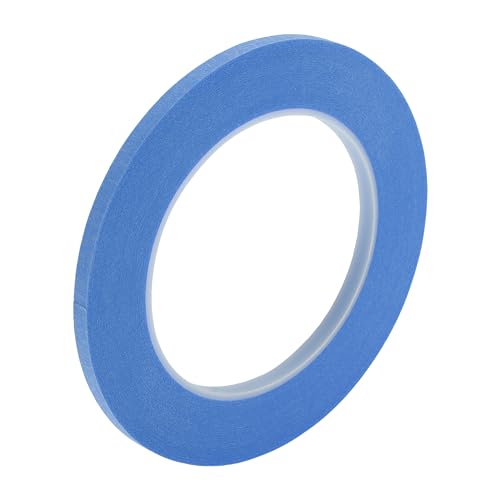 Masking Tape, 0.2 Inches x 32.8 Yards DIY Car Auto Paint Painters Tape Blue, 1 Pc - color: Blue, size: 0.2 Inches x 32.8 Yards