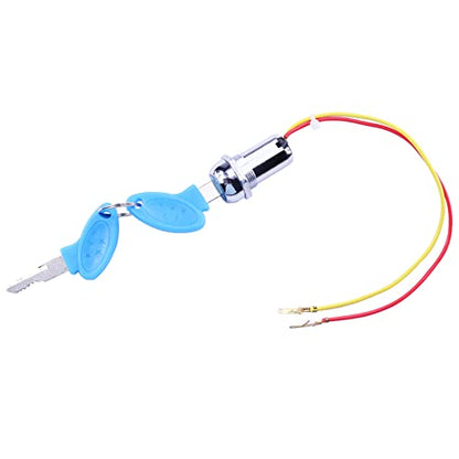 2 Wires Ignition Switch Key Starter Switch with 2 Keys On-Off
