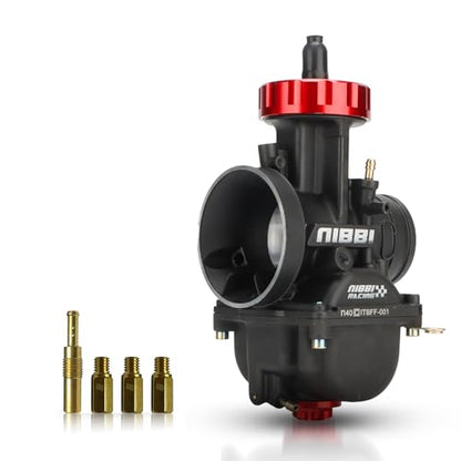 NIBBI Carburetor PWK40 fit Motorcycle Engine with 40mm Carb Jets for DirtBike MiniBike Pit Bike GY6 ATV - size: PWK40MM