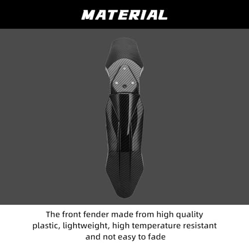 CHANGCHENG Motorcycle Front Fender Mudguard for Talaria Yozma In10 - color: Carbon Fiber Pattern