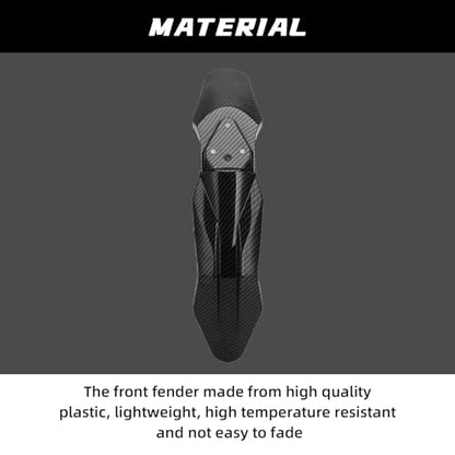 CHANGCHENG Motorcycle Front Fender Mudguard for Talaria Yozma In10 - color: Carbon Fiber Pattern