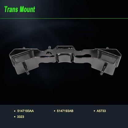 Engine Mount Compatible with 12-17 Wrangler 18 Wrangler JK 3.6L - size: 2012-2017 Jeep Wrangler