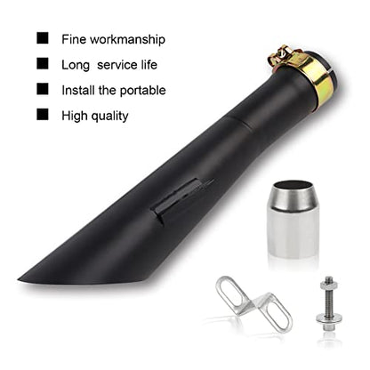 FLYPIG Exhaust Pipe 38-51mm (1.5-2.01") Adjustable for Yamaha YZF R6, 06-18