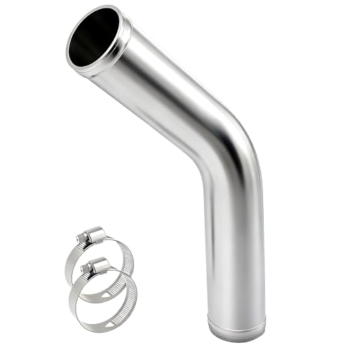 YSIL 2" OD 45 Degree Intercooler Pipe Air Intake Tube 12"(300mm) Aluminum - size: OD: 2"(51mm), style: 45 Degree