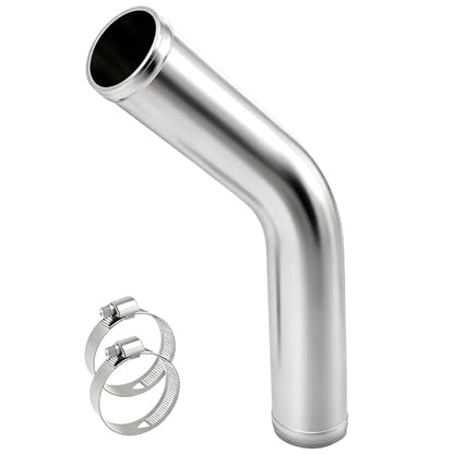 YSIL 3" OD 45 Degree Intercooler Pipe Air Intake Tube 12"(300mm) Aluminum - size: OD: 3"(76mm), style: 45 Degree