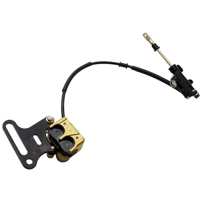 PRO BAT 15mm Hydraulic Rear Disc Brake Caliper System w/Brake Pad Kit - color: Golden, size: 15mm