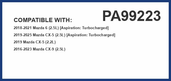 PG PA99223 Engine Air Filter | Fits 2016-2023 Mazda CX-9 2.5L; 2019-2025 CX-5 2.5L; 2019 CX-5 2.2L - size: Premium Guard