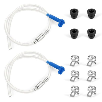 Brake Bleeder Kit with 2 One Way Check Valves, 4 Brake Bleeder Hoses, 2 Quick Adapters, Universal Brake Fluid Bleeder Tool for Car, Motorcycle, ATV, Truck & Hydraulic Clutch Systems