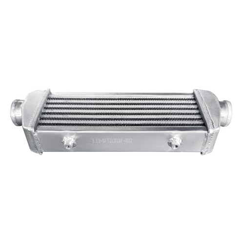 Universal Intercooler 18.5''x6.6''x2.7" Front Mount Intercooler 2.2'' Inlet and Outlet Aluminum Turbo Intercooler Direct Replacement for Any Turbo Charger system - size: 18.5''x6.6''x2.7" 2.2''