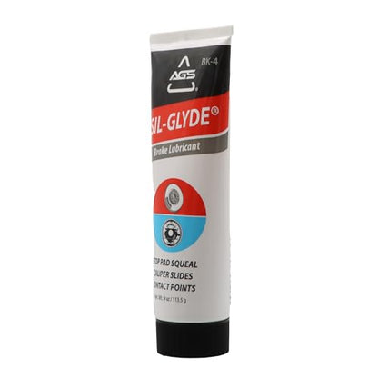 AGS SIL-Glyde 4 oz Tube Silicone Based Brake Assembly Lubricant for Eliminating Disc Brake Squeal - Moisture Proof, Heat Resistant, Rust and Corrosion Protector (Pack of 2) - size: 4oz (Pack of 2)