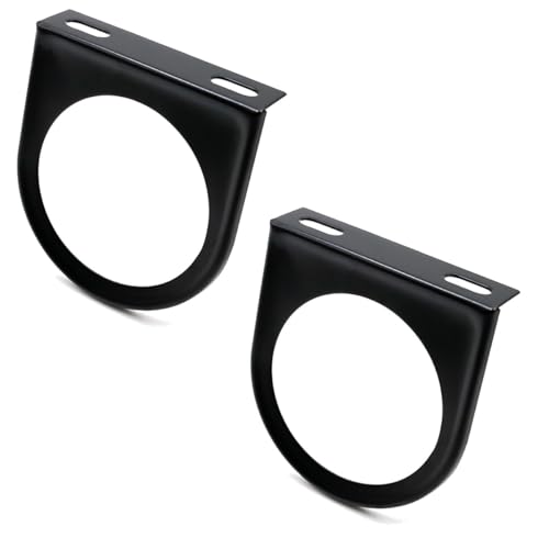 52mm Gauge Mount, 2 Inch Single Hole Gauge Mounting Panel Bracket Pod, Universal Meter Gauges Pillar Mount Pod Holder Automotive Accessories for Car, Truck, Boat and More (2PCS) - size: 2 Pieces