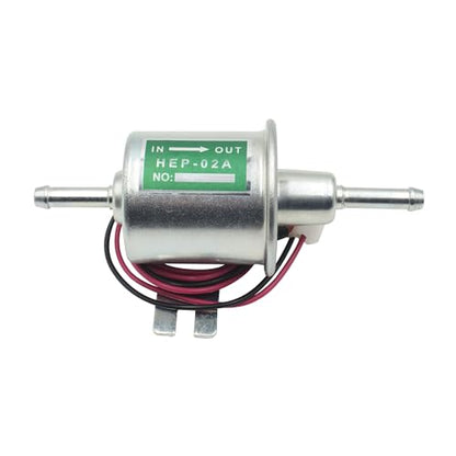 12V Universal Electric Fuel Pump Low Pressure 4~7 PSI Inline Diesel Gas Compatible with All 12V Cars Trucks Boats Carburetor Lawnmower and Generators HEP-02A ATV - size: HEP-02A(4-7 PSI)