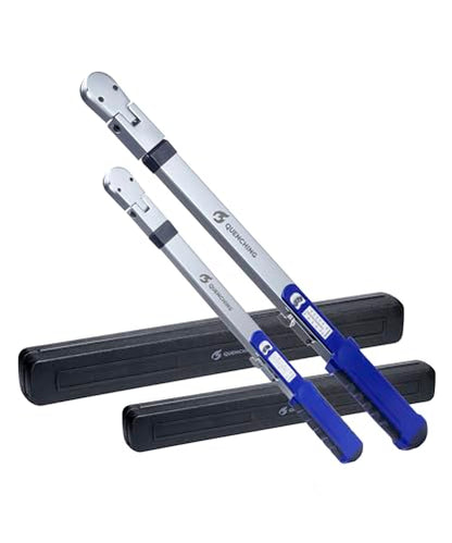 QUENCHING Split Beam Torque Wrench Set 3/8" & 1/2" Drive, 20–250 ft-lb, ±4% Accuracy, No Reset Required, Precision Torque Tool for Automotive Technicians, Lug Nuts & Suspension Work - size: 1/2"DR. 40-250 FT-LB + 3/8"DR. 20-100 FT-LB
