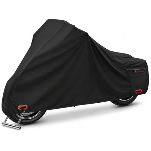300D Motorcycle Cover Compatible with Harley-Davidson Road Glide FLTRX, Heavy Duty Waterproof Outdoor Touring Cover, Precision Fit for Sharknose Fairing, Rain Sun Dust Wind Protection - size: FIT to Harley-Davidson Road Glide FLTRX
