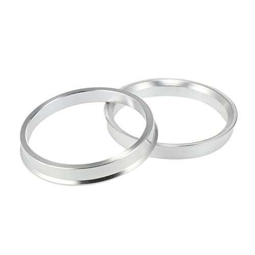 X AUTOHAUX 4pcs Aluminium Alloy Hub Centric Rings Wheel Bore Center Spacer - size: 64.1mm