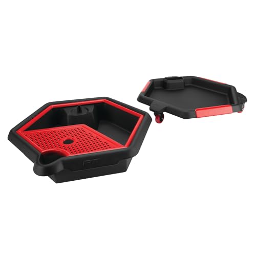 Performance Tool W4074 Automotive 2-in-1 Oil Drain Pan and Tool Caddy - style: 2 In 1 Drain Pan Tool Caddy