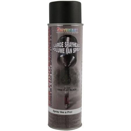 Seymour 20-1679 PBE Professional Trim Spray Paint, Semi-Gloss Black - color: Semi-Gloss Black