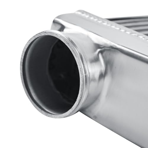 Universal Intercooler 27''x13''x3.3" Front Mount Intercooler 3'' Inlet and Outlet Aluminum Turbo Intercooler Direct Replacement for Any Turbo Charger system - size: 27''x13''x3.3" 3''