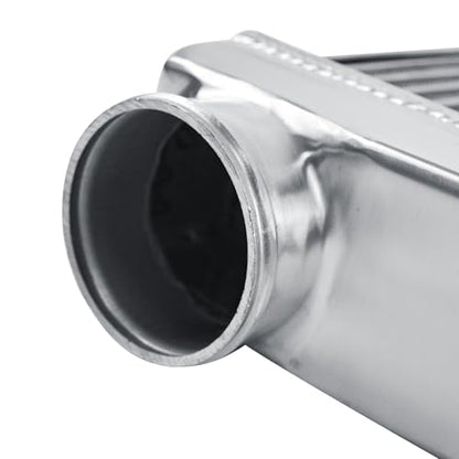 Universal Intercooler 27''x13''x3.3" Front Mount Intercooler 3'' Inlet and Outlet Aluminum Turbo Intercooler Direct Replacement for Any Turbo Charger system - size: 27''x13''x3.3" 3''