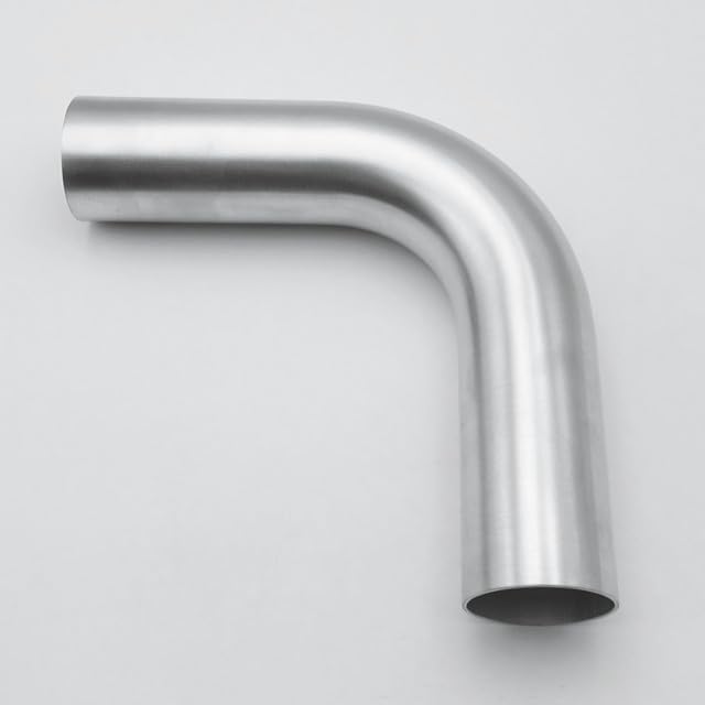 AC PERFORMANCE 1.75" 90° Degree Aluminum Elbow Intercooler Air Intake Tube - color: Silver 90, size: 1.75" (45mm)