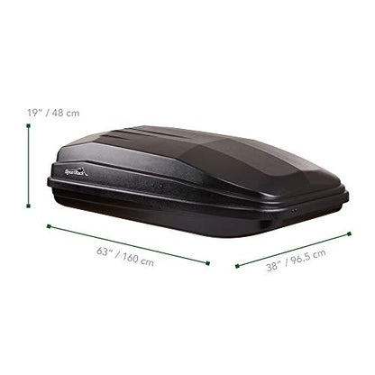 SportRack Vista XL Rear Opening Cargo Box,Black