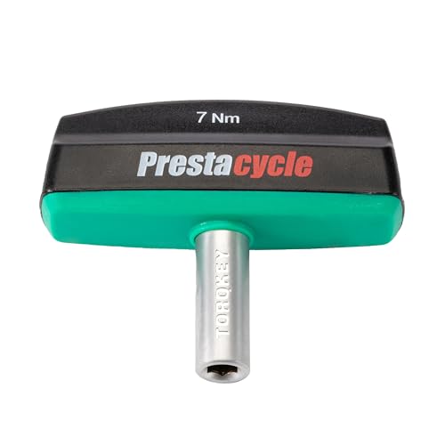 Prestacycle Pro TorqKeys 7Nm T-Handle Torque Limiting Tool – Torque Wrench Bit with Ergonomic Low-Profile Grip, Magnetic 1/4" Hex Bit Retention, Durable Zinc Shaft - size: 7Nm